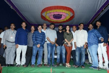 London Babulu Movie Team at KBN College Vijayawada